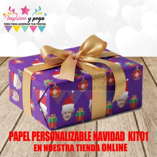 Papel personalizable navidad Kit 01 PowerPoint